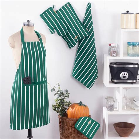 Buy MASPAR Celtic 5Pcs Cotton Striped Kitchen Linen Set from Maspar at ...