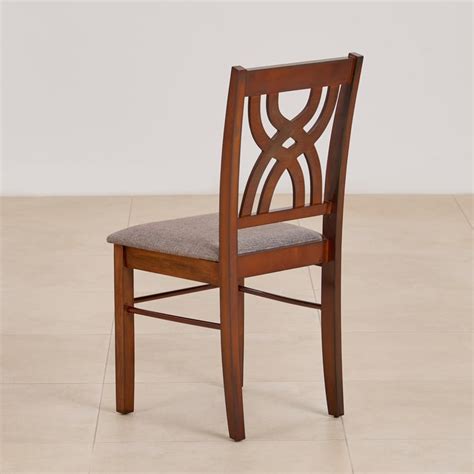 Buy (Refurbished) Quadro Set of 2 Solid Wood Dining Chairs - Brown from ...
