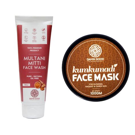 DamnGood Kumkumadi Face Mask and Multani Mitti Facewash