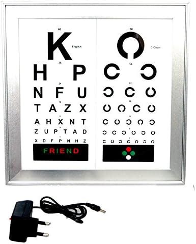 EYE CARE PRODUCTS (DELHI) LED Vision Chart with 2 Languages , 3 m ...