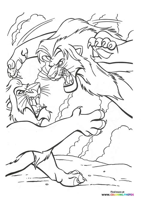 Lion King Mufasa Coloring Pages