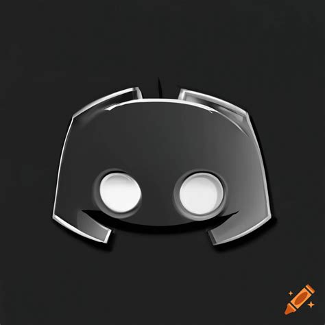 Discord logo in black and gray on Craiyon
