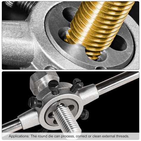 Buy uxcell M12 X 1.25 Metric Round Die, Machine Thread Left Hand ...