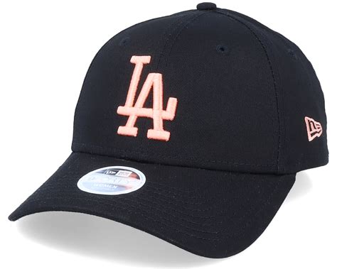 Los Angeles Dodgers Womens League Essential 9Forty Black/Peach ...