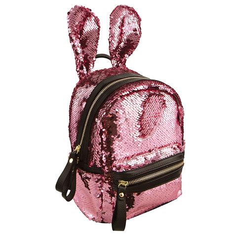 Style.Lab Sequin Bunny Backpack, Pink : Amazon.in: Bags, Wallets and ...