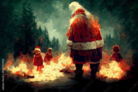 Image result for Santa Log Fire
