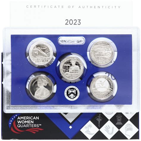 2023 S Proof American Women Quarter Set Gem DCam OGP & COA 5 Coins CN ...