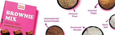Happy Karma Cocoa & Almond Flour Brownie Mix | Instant Cake Mix | Easy ...