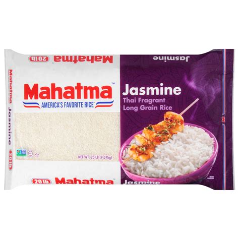 Diet info for Mahatma Jasmine White Rice, Thai Fragrant Long Grain Rice ...