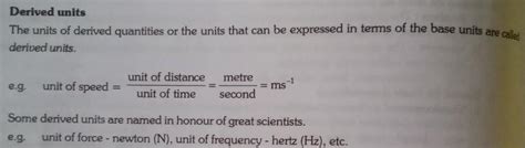10 derived physical quantities - Brainly.in