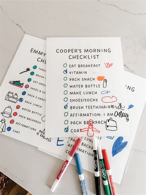 Steal My Morning Routine Checklist for Kids - Lovely Lucky Life