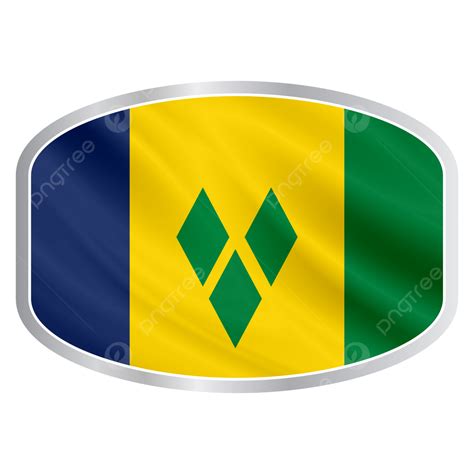 Emblem National Flag Of St Vincent Grenadines Vector, St, Vincent ...