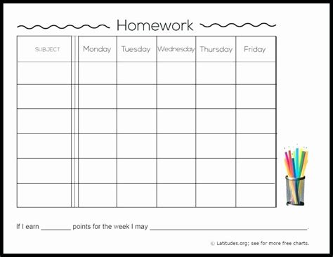Image result for Homework Assignment Sheet