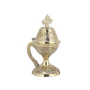Christian Byzantine Orthodox Greek Censer Incense Burner Liturgy (8599b ...