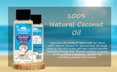 Nomix Cold Pressed Virgin Coconut Oil | Non-GMO | Unrefined | Vegan ...