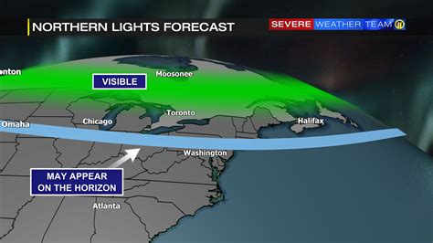 Northern Lights Visibility Map
