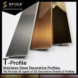 Stainless Steel T Profile - Stainless Steel Decorative Profiles Trader ...