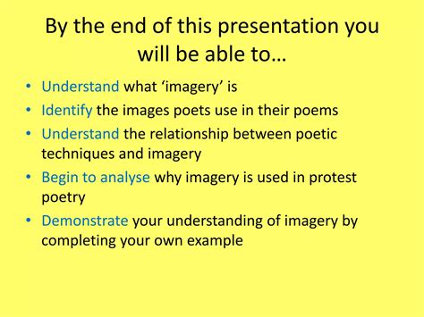 Imagery in Poetry | PPSX