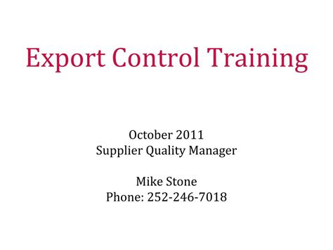 Image result for Export Control Slide