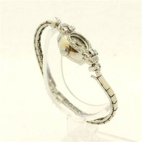 Vintage Jules Jurgensen 1740 Ladies 14kt White Gold and Diamond Watch ...
