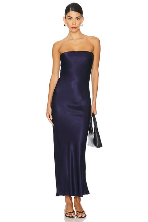 SNDYS x REVOLVE Angel Strapless Midi Dress in Navy | REVOLVE