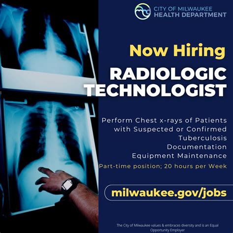 City of Milwaukee on LinkedIn: NOW HIRING: RADIOLOGIC TECHNOLOGIST ...