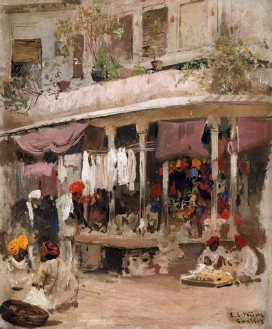 A Market Scene In Lahore - Edwin Lord Weeks by Edwin Lord Weeks | Buy ...