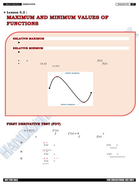 Maximum and Minimum Calculus 的图像结果