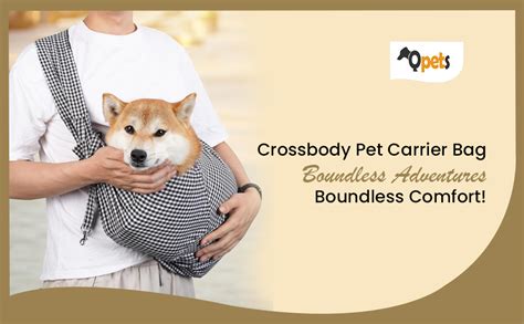 Qpets® Small Cat Travel Bag Dog Carrier Bag, Foldable Outdoor Cat Dog ...