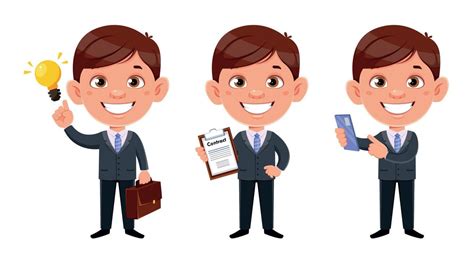 Business Man Cartoon Background Vector 的图像结果