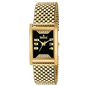 SWISSTYLE Analogue Black Dial Men's Watch -SS-GSQ1194-BLK-GLD : Amazon ...