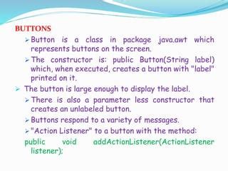 Image result for Clickable Button in GUI Java