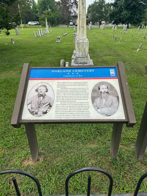VA - Oakland Cemetery, Battle of Trevilian Station | Civil War ...
