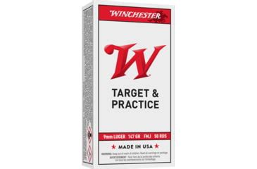 Winchester USA Handgun 9 mm Luger 147 grain Full Metal Jacket (FMJ ...