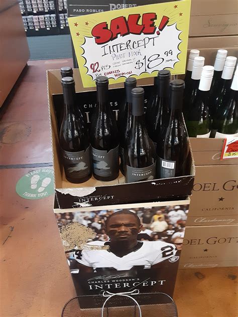 Charles Woodson wine available at Farmer Joe's in oakland (: : r/raiders