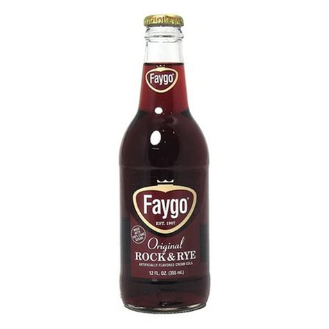 Faygo Rock & Rye 12oz Glass Bottle - Blue Dog Beverage