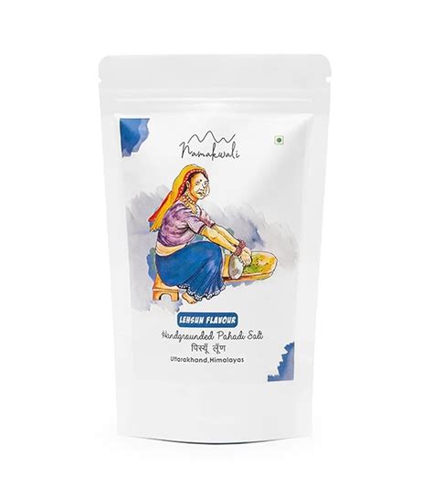 Namakwali Pahadi Flavoured Salt Hand Grounded On Silbatta (Garlic ...