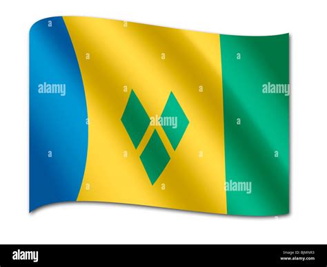 Flag of st vincent Cut Out Stock Images & Pictures - Alamy