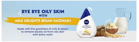 NIVEA Women Face Wash for Oily Skin, Milk Delights Besan, 50 ml ...