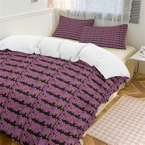 Scooby Doo Anime Cartoon Bedding 3-Piece Set, 79 X 90 Inches, 1 Duvet ...