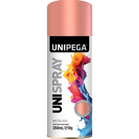 Metallic Rose Gold Spray Paint 350ml/210g - Unipega