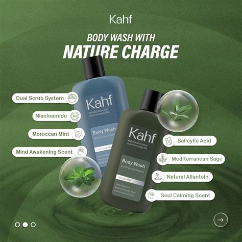 Kahf Malaysia | Get to know more about Kahf Nature Charged Body Wash ...