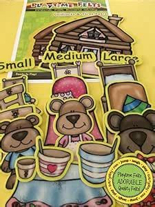 Goldilocks and Three Bears Felt Figures for Felt Playboards 16 Piece ...