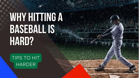 Why hitting a baseball is hard