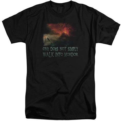 Lord Of The Rings Walk In Mordor Short Sleeve Adult Tall T-shirt