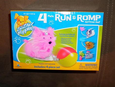 Buy Zhu Zhu Puppies 4 Piece Run Romp Action Set Puppies Not Included ...