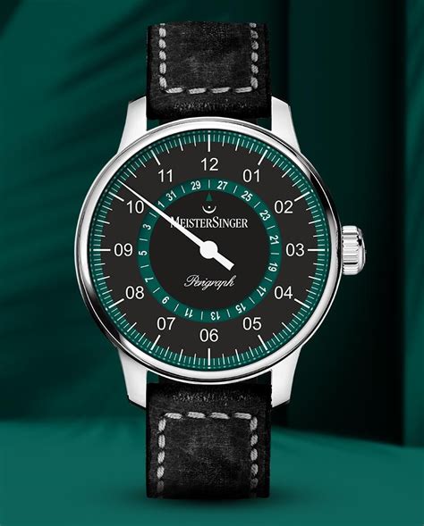 Presenting The MeisterSinger Perigraph 38mm Yellow Strap Watch