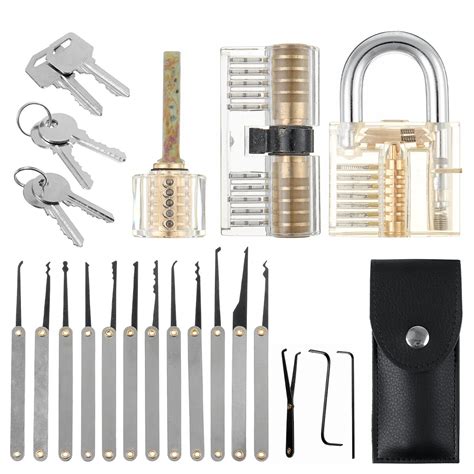5/19/25pcs unlocking locksmith practice lock pick key extractor padlock ...
