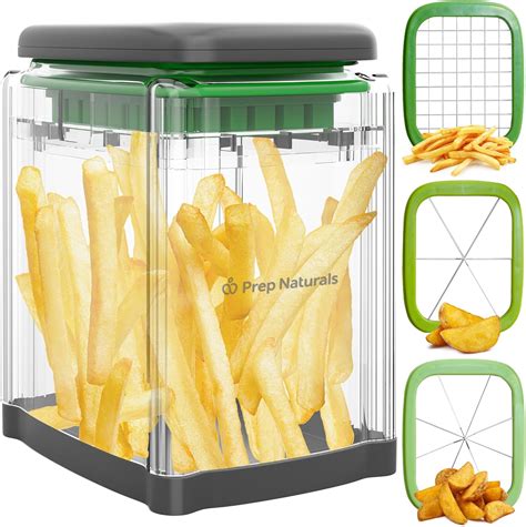 PrepNaturals 3-in-1 French Fry Cutter - Potato French Fry Cutter ...