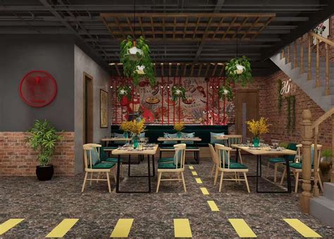 260平方餐厅-商铺-江苏中和装饰工程有限公司